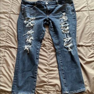 American Eagle distressed jegging size 18 short